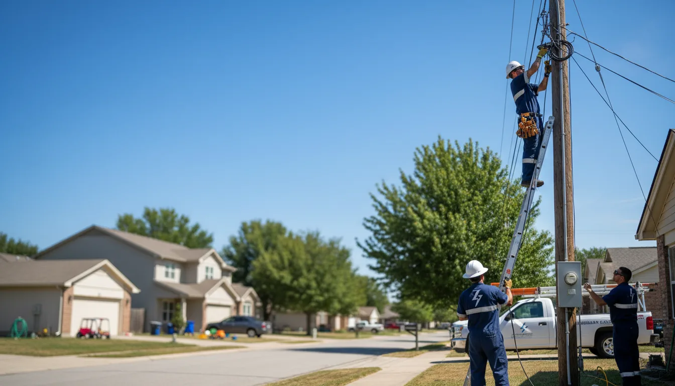 Residential electrician providing installation services in Sandwich, IL